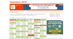 Desktop Screenshot of calendrier-2014.fr