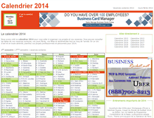 Tablet Screenshot of calendrier-2014.fr